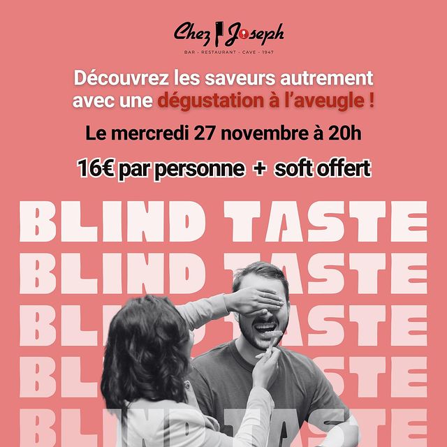 Expérience Blind Taste