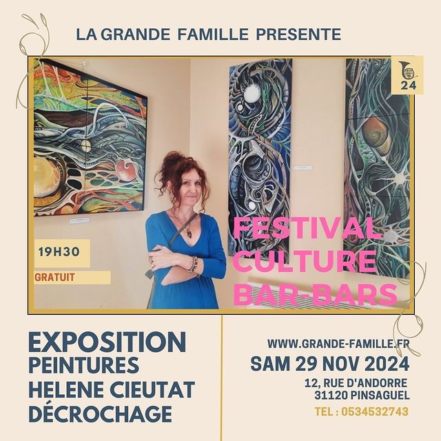 Décrochage en musique de l'exposition d'Hélène Cieutat