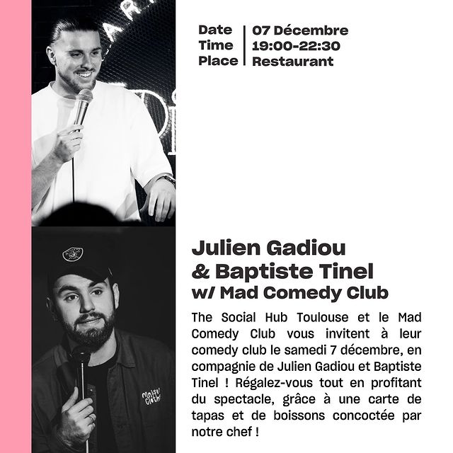 Julien Gadiou & Baptiste Tinel w/ Mad Comedy Club
