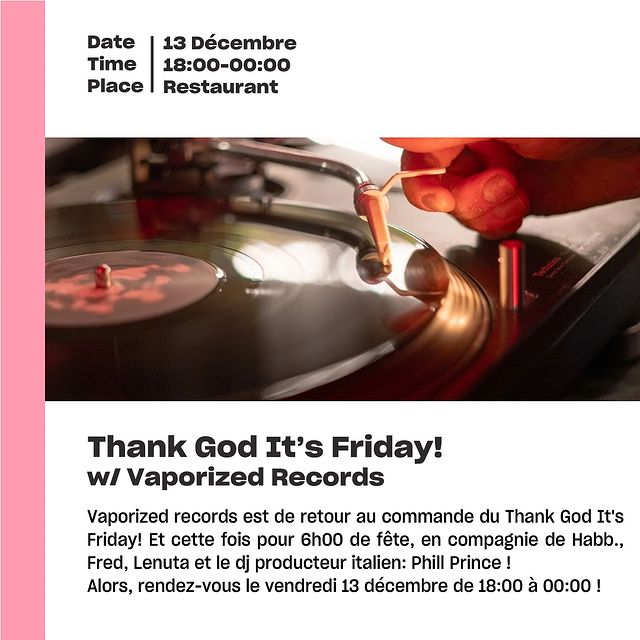 Thank God It's Friday! w/ Vaporized Records
