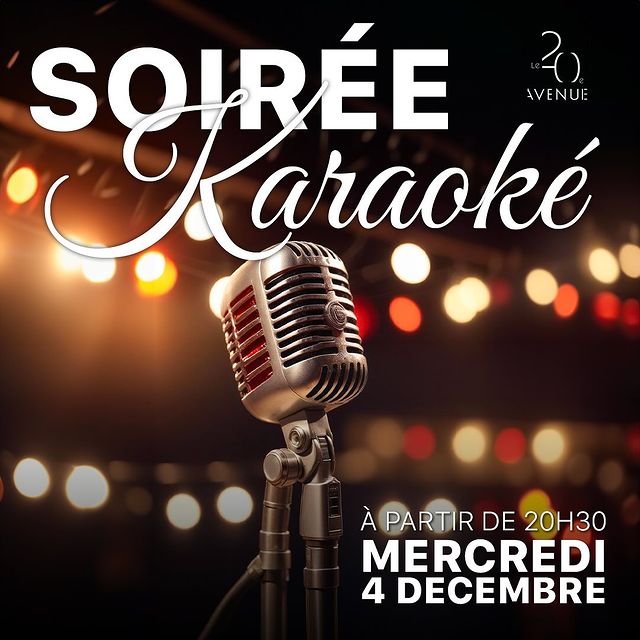 Soirée Karaoké au 20ème Avenue