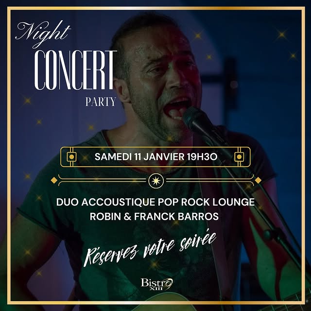 Concert Live: Duo Acoustique Pop Rock Lounge