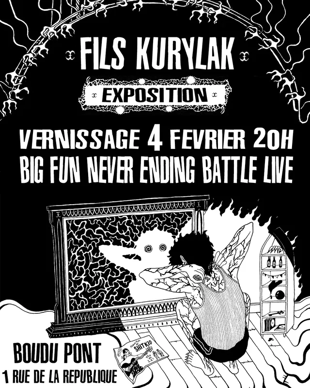 Vernissage et Live Big Fun Never Ending Battle