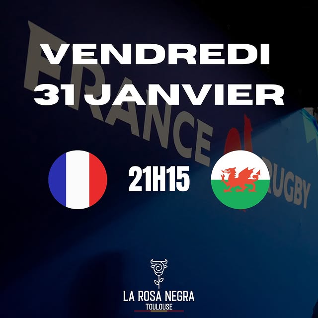 TOURNOI DES 6 NATIONS - RETRANSMISSION À LA ROSA NEGRA