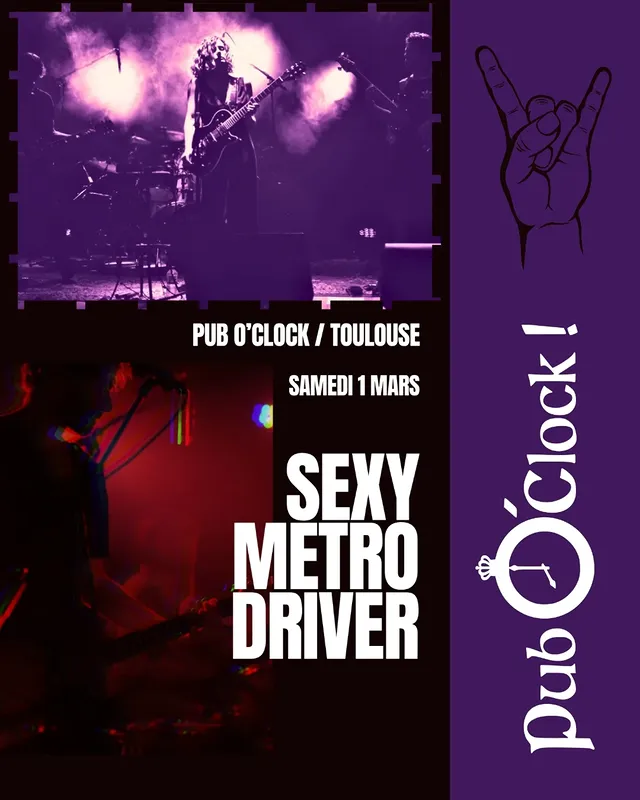 Concert de rock avec Sexy Métro Driver