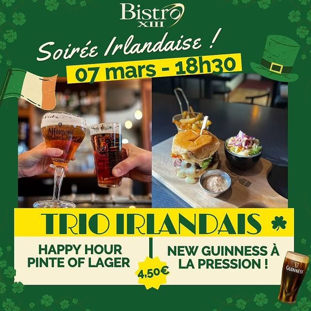 Soirée Irlandaise au Bistro XIII