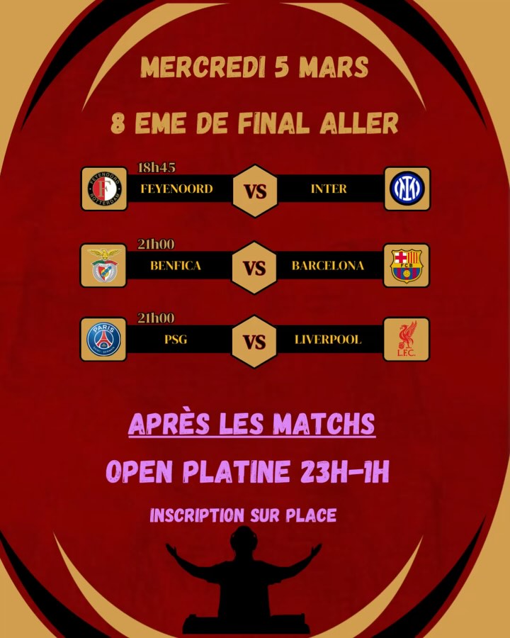 8èmes de finale de la Ligue des Champions