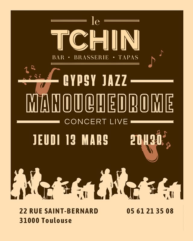 Concert Gypsy Jazz au Tchin