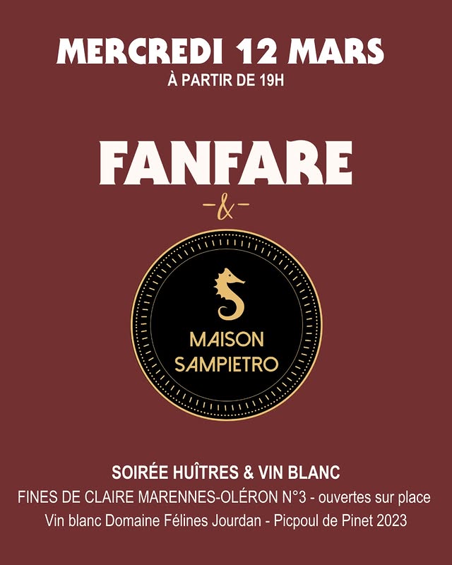 Soirée Huîtres & Vin Blanc