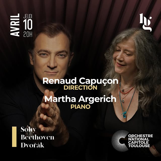 RENAUD CAPUÇON ET MARTHA ARGERICH (ORCHESTRE NATIONAL DU CAPITOLE)