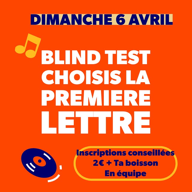 Soirée Blind Test, Choisis la première lettre