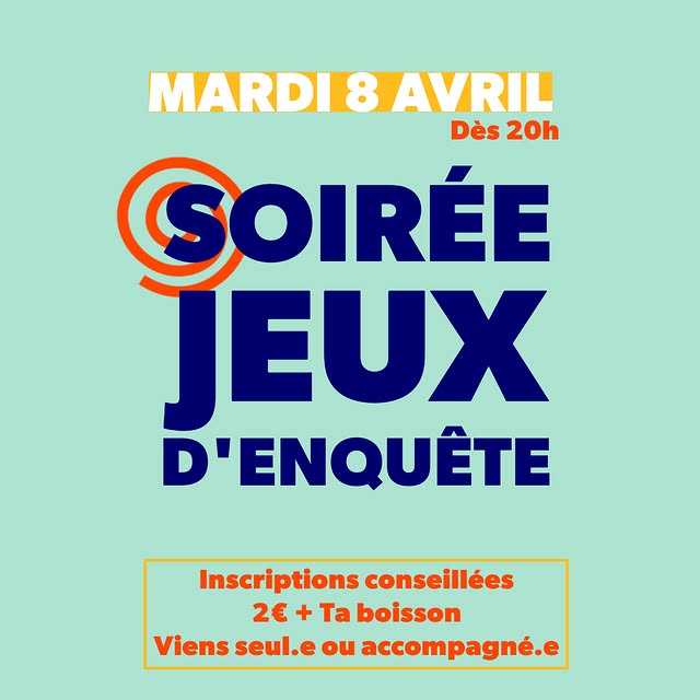 Soirée Jeux d'enquête