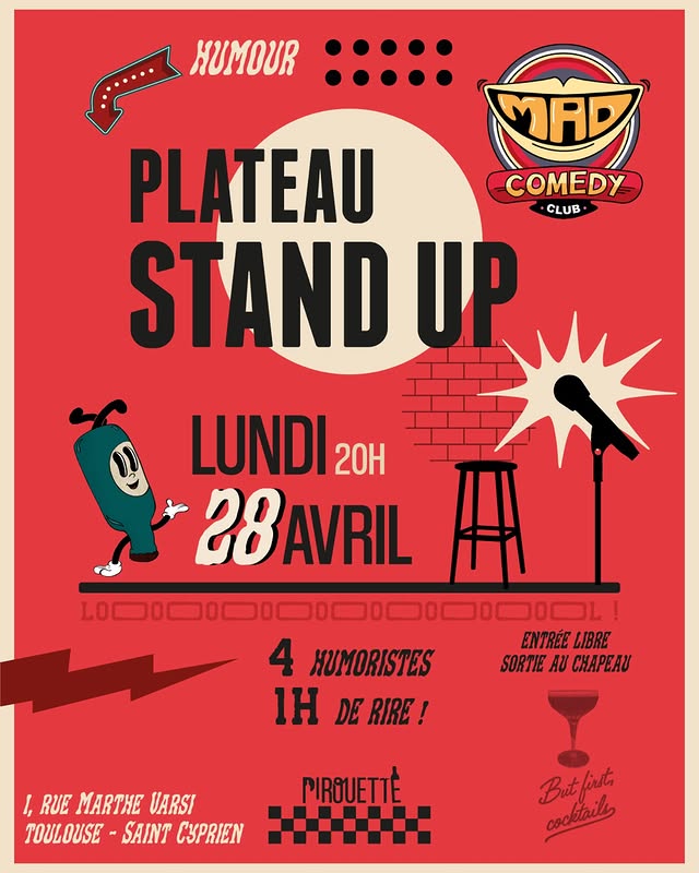 Plateau de Stand Up à Pirouette