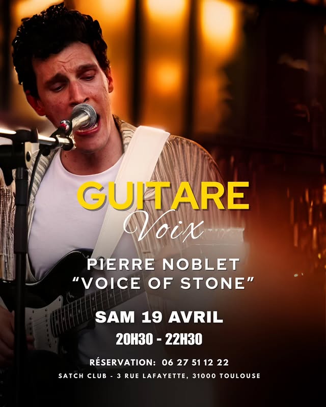 Pierre Noblet "Voice of Stone" Guitare Voix