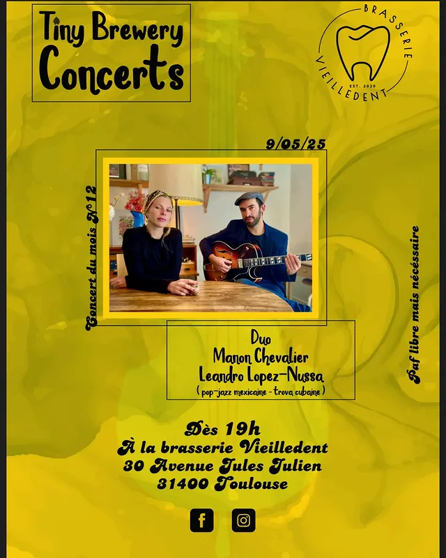 Tiny Brewery Concerts - Duo Manon Chevalier & Leandro Lopez-Nussa