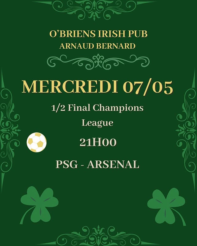 1/2 Final Champions League: PSG - Arsenal