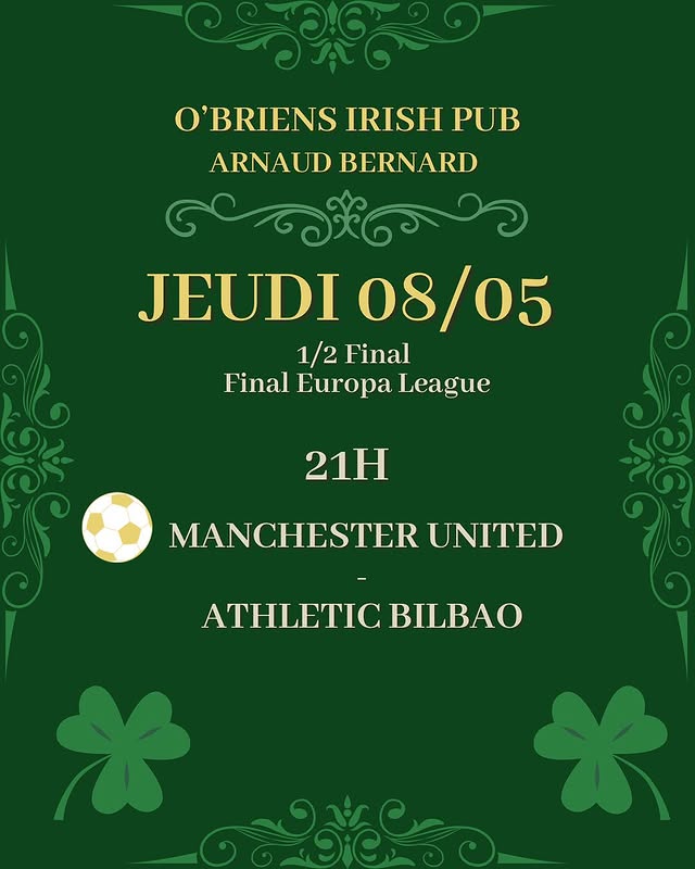 1/2 Final Europa League: Manchester United - Athletic Bilbao