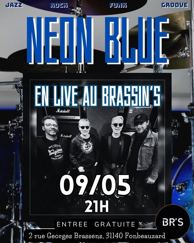 Concert Neon Blue au Brassin's