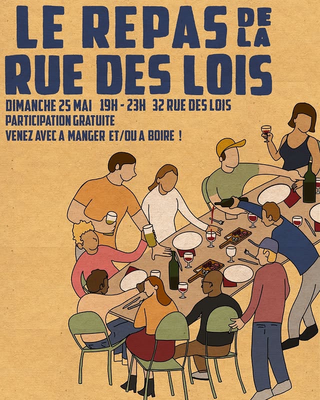 Le repas de la rue des Lois