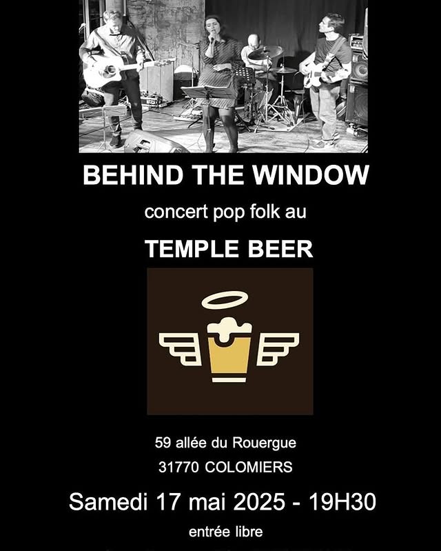 Apéro Concert avec le groupe Behind the window