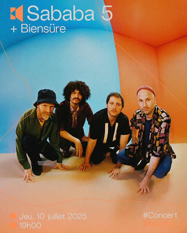 Sababa 5 + Biensüre en concert rooftop