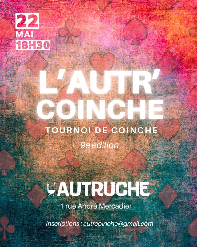 L'AUTR' COINCHE - Tournoi de Coinche