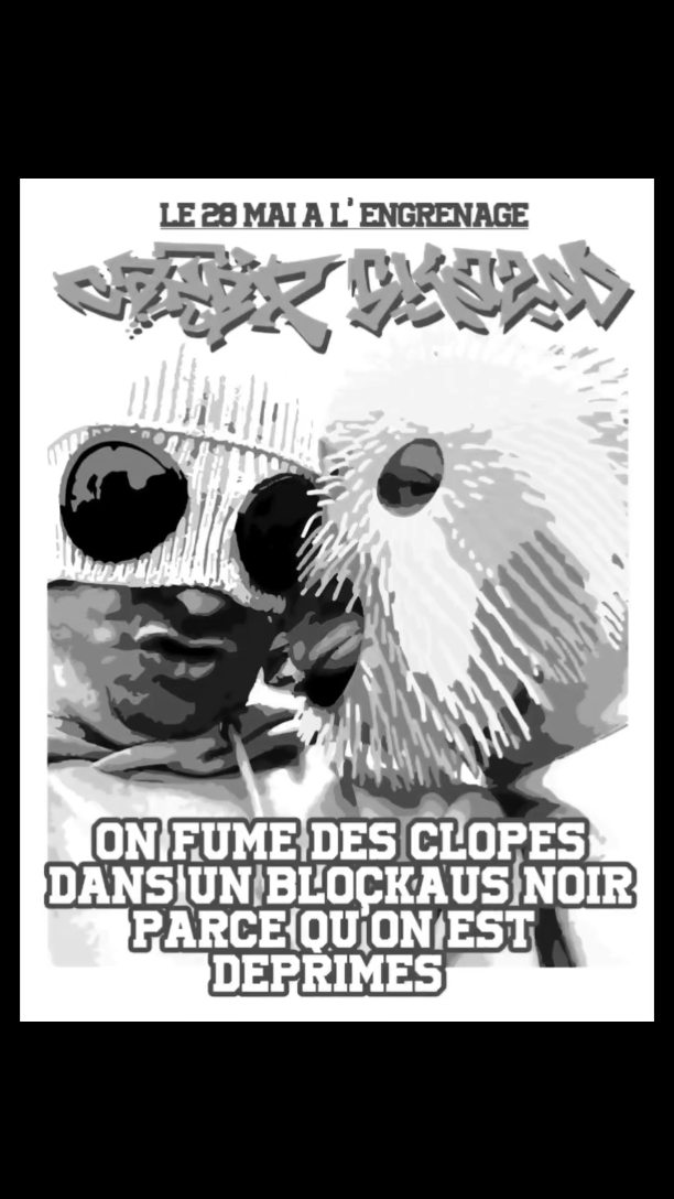 On fume des clopes dans un blockhaus noir parce qu'on est déprimés