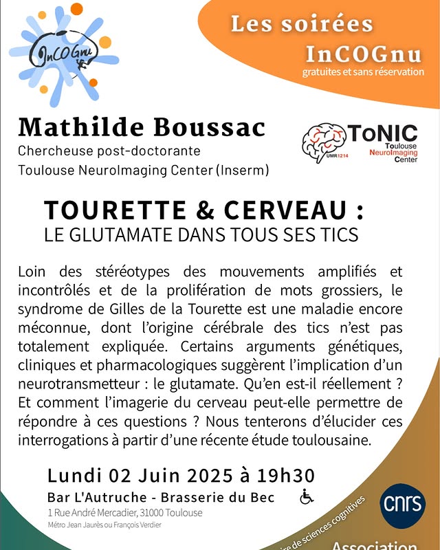 Tourette & Cerveau : Le Glutamate dans tous ses tics