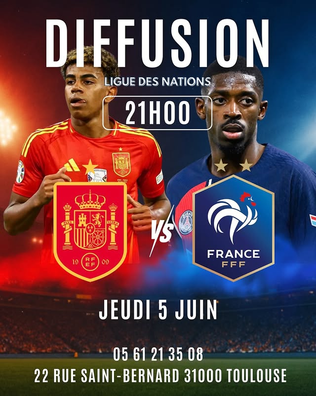 ESPAGNE VS FRANCE - Diffusion Ligue des Nations