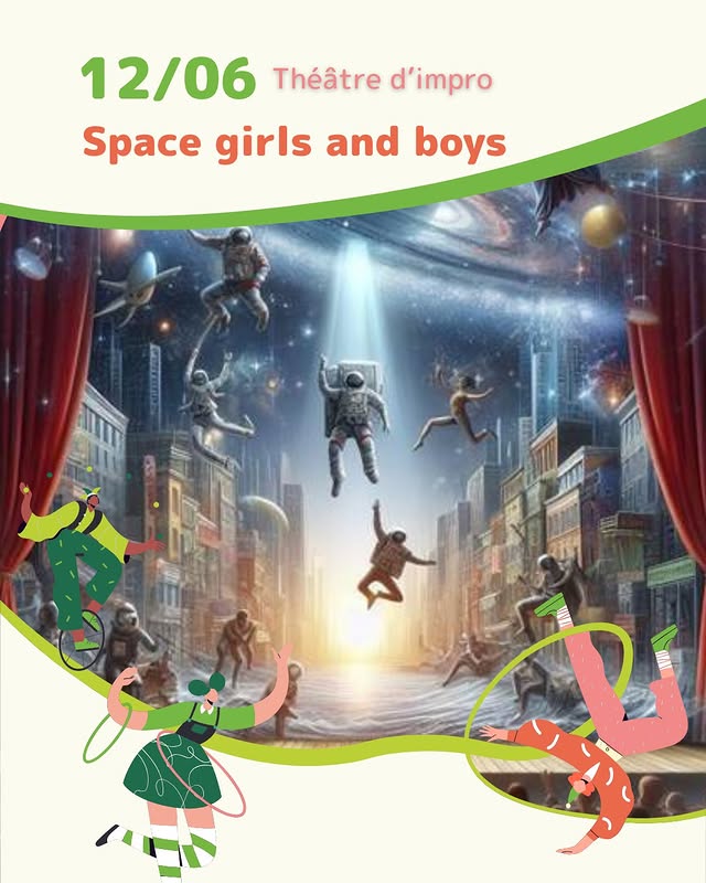 Théâtre d'improvisation avec le cabaret des Space girls and boys