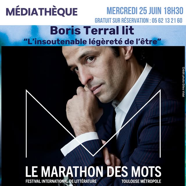 Boris Terral lit « L’insoutenable légèreté de l’être » – Le Marathon des Mots
