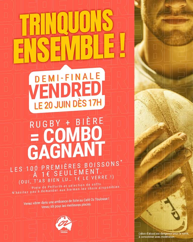 Diffusion demi-finale rugby Toulouse-Bayonne