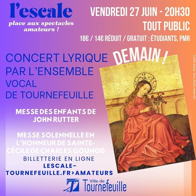 Concert lyrique – Ensemble Vocal de Tournefeuille
