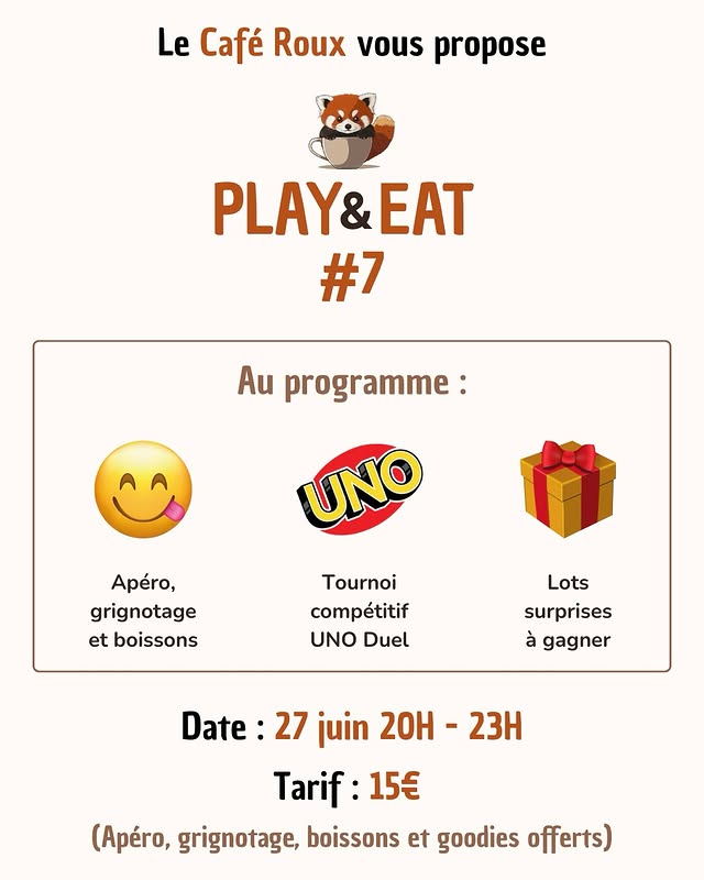 Play & Eat #7 - Soirée UNO