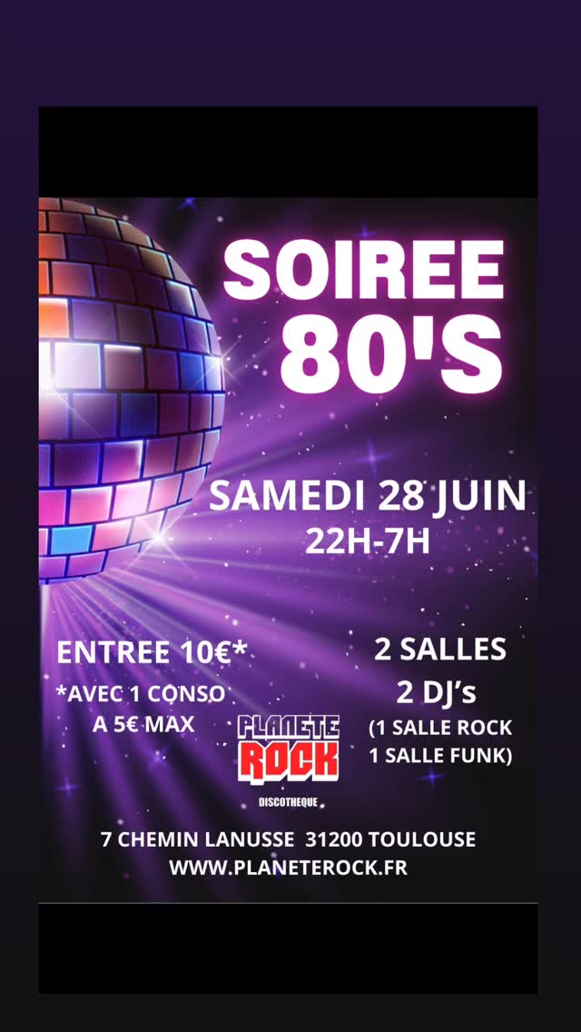 Soirée 80's