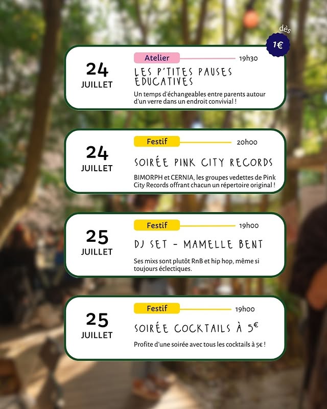 Soirée Cocktails à 5 €