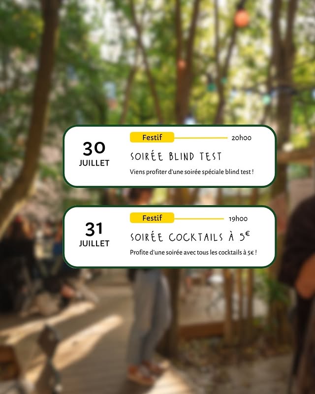 Soirée Cocktails à 5 €