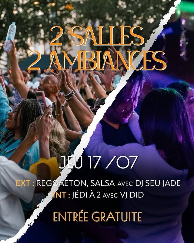 2 Salles, 2 Ambiances – Jédi à 2 / Reggaeton & Salsa
