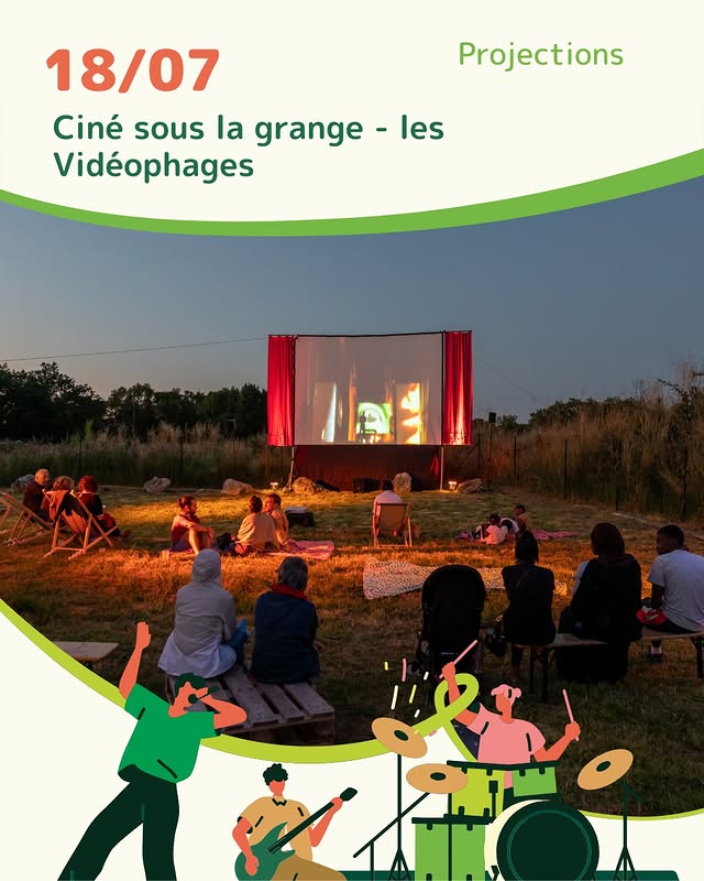 Ciné sous la grange – Les Vidéophages