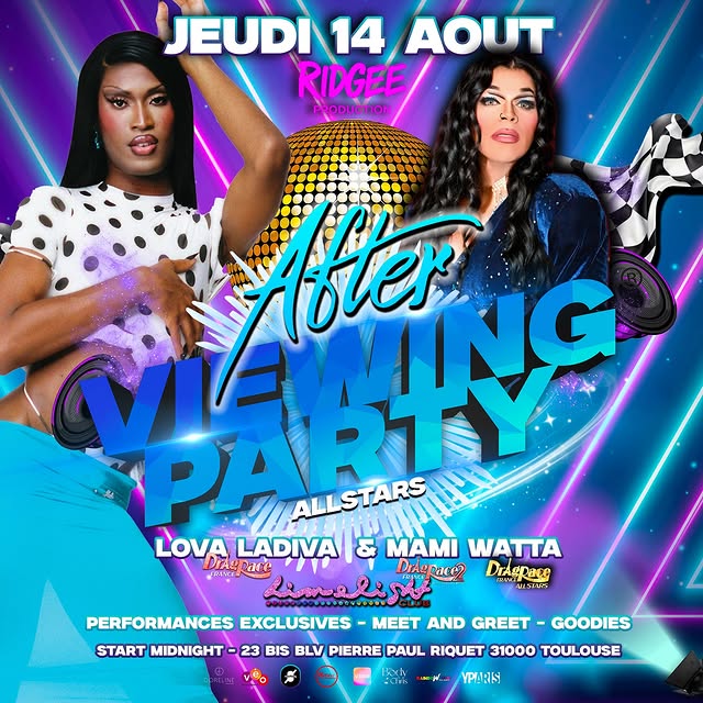After Viewing Party – Drag Race France (Jeudi 14 août)