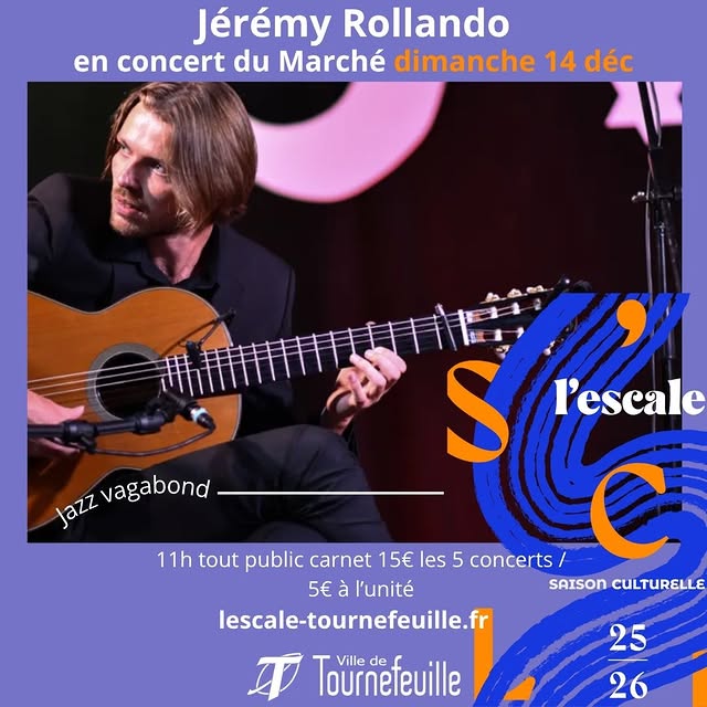 Jérémy Rollando – Jazz vagabond – Concert du Marché