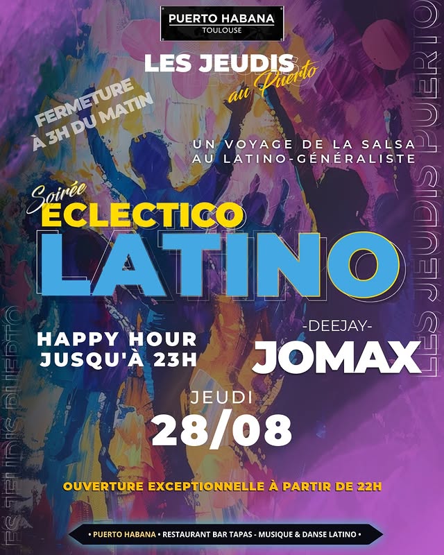 Soirée Eclectico Latino avec DJ JOMAX