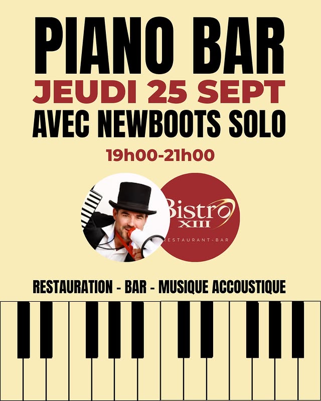 Piano Bar avec Newboots Solo