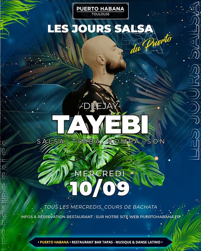 Mercredi 10/09 - DJ Tayebi - Les Jours Salsa