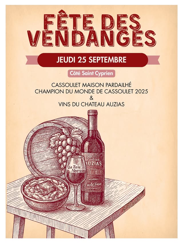 Fête des Vendanges – La Rosa Negra Saint-Cyprien