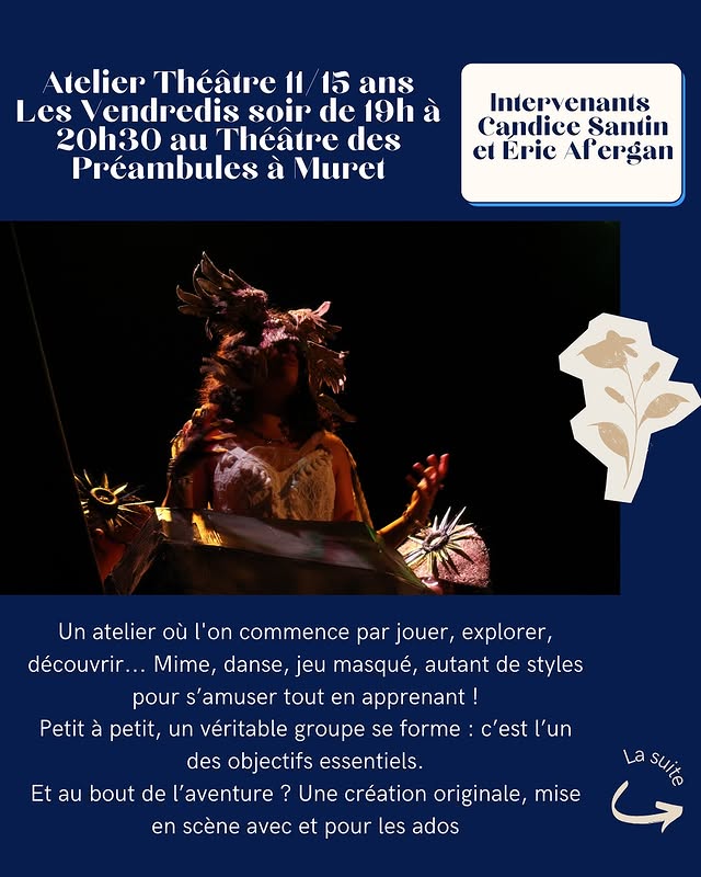 Atelier Théâtre 11-15 ans