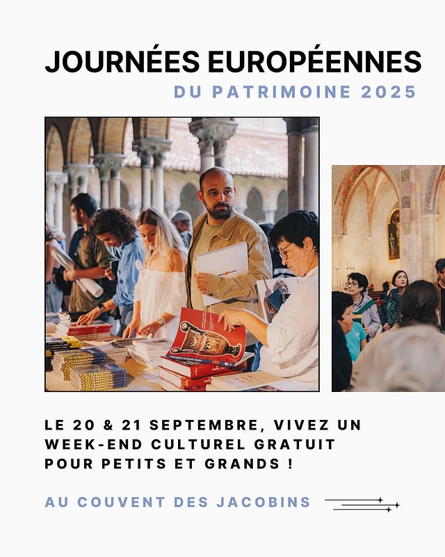 Journées Européennes du Patrimoine 2025 – Couvent des Jacobins