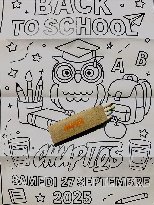 Back to School – Concours coloriage au Chupitos