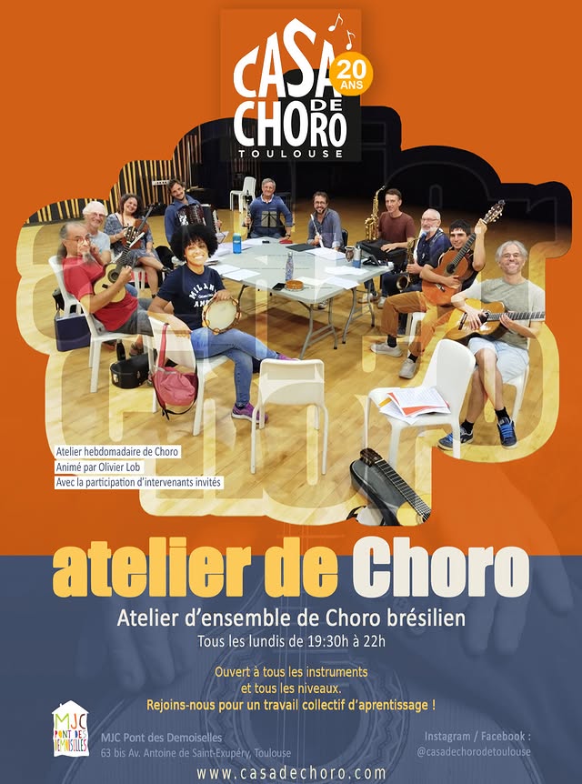 Atelier hebdomadaire de Choro (Casa de Choro de Toulouse)
