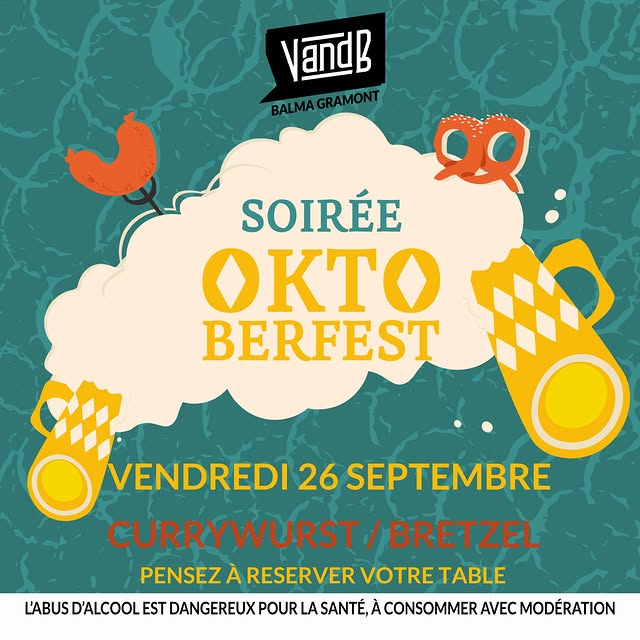 Soirée Oktoberfest au V and B Balma